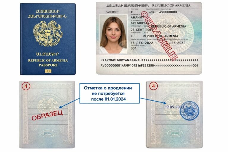 Биометрический паспорт Армении