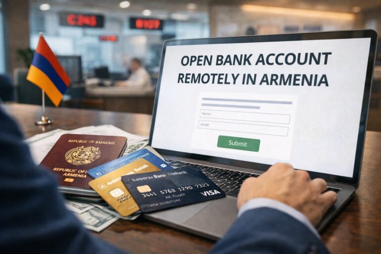 Счёт в Армении удаленно