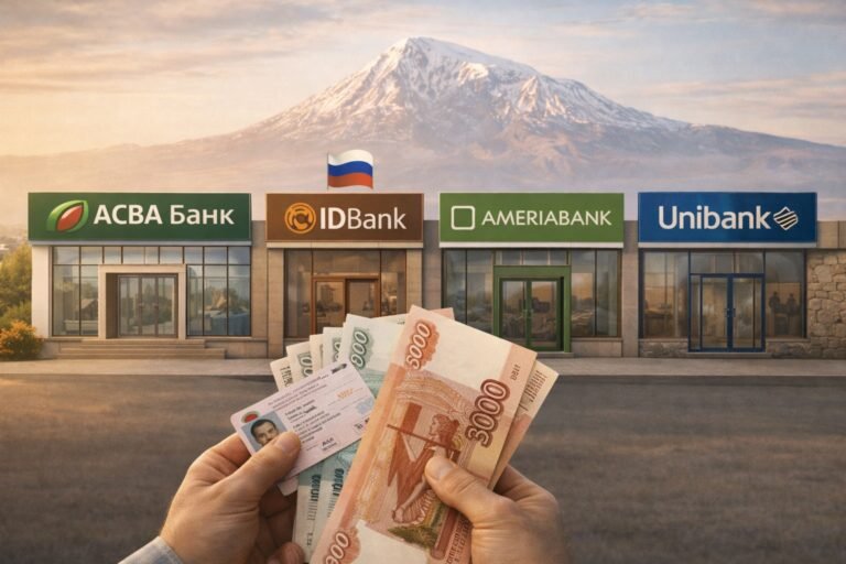 Счет в рублях в Армении