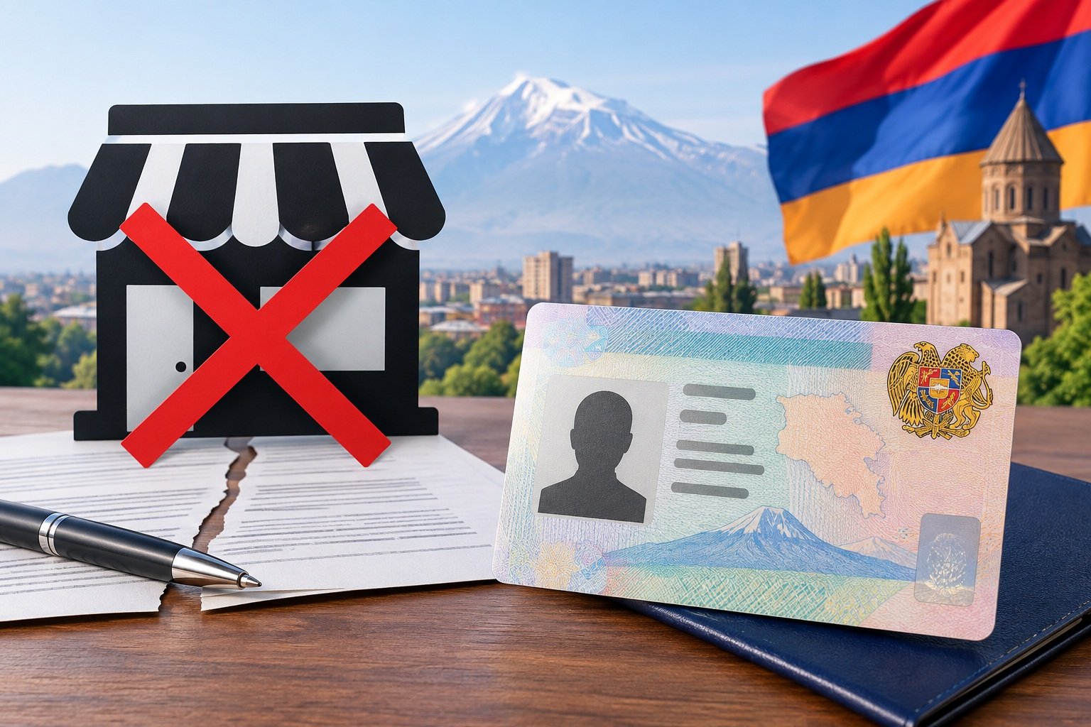 Что происходит с ВНЖ при закрытии ИП в Армении?